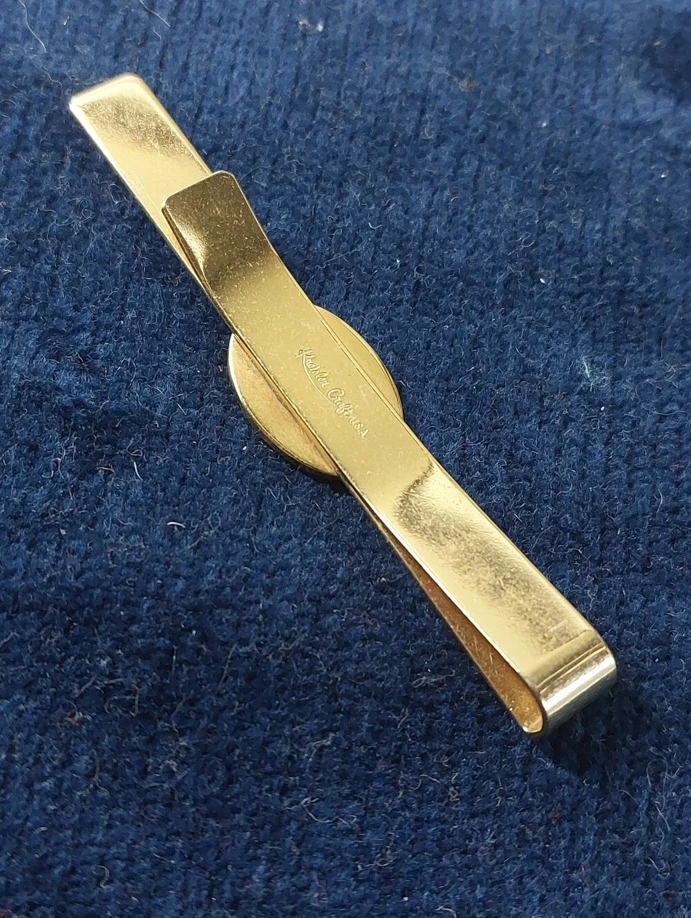 Vintage Kreisler Craft Lady Nymph Goldtone Tie Bar Clasp 3